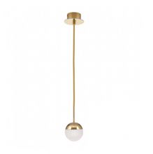 Ball zawieszka kryształowe szkło LED 1x4,5W 3000K + złocone elementy